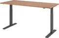 HAMMERBACHER Schreibtisch Sitz-Steh-Schreibtisch elektrisch 180x80cm Nussbaum/Graphit