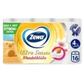 Zewa Ultra Senses Mandelblüte Toilettenpapier, 4 lagig 29279-03 , 1 Packung = 16 Rollen à 135 Blatt