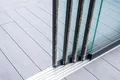 Winddichtprofil Aluminium Bürstendichtung für 8mm & 10mm Glasschiebetüren – Zugluft Stopper, 230cm Länge (4, Anthrazit, 10mm)