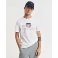 Gant T-Shirt REG ARCHIVE SHIELD SS T-SHIRT mit Logodruck auf der Brust weiß XXL (58/60)