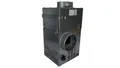 dalap Kaminventilator-Set 125=Kaminventilator FN 125 + Kaminfilter KF 125 - verzinkt, 350 mm (H) x 245 mm (L) x 260 mm (B), 125 mm (Ø), 108 W, Thermostat, hohe Leistung, Montage in jeder Lage möglich