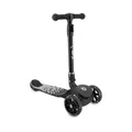MoMi 3-Rad-Kinderroller SAN 2-in-1, höhenverstellbare Lenkstange 60/66/72 cm, klappbar, LED-Räder mit ABEC-7 Kugellagern, Trittbremse, 2,7 kg