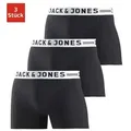 Jack & Jones Boxer Sense Trunks (Packung, 3-St., 3er-Pack) Baumwollmischung, elastisches Bündchen schwarz L