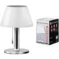 ito electronics Solar Tischlampe Indoor Outdoor 3 Stufen | 4-8 Stunden Leuchtdauer | Warmweißes LED-Licht silber