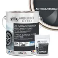 WO-WE Bodenversiegelung 2K Garagenbodenbeschichtung W707, Betonfarbe, Garagenfarbe, Bodenbeschichtung
