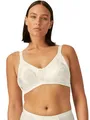 Naturana® Minimizer BH mit Blumenmuster [Cup B-D]: Minimizer BH ohne Bügel I Big Cup BH mit schönen Verzierungen I BH Minimizer ohne Bügel 75 Champagner C