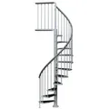 Dolle Aussentreppe Gardenspin 307,5-352,5cm Geschosshöhe 14 Stufen Trimax® Aussen-Ø155cm