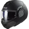 LS2 FF906 Advant Klapphelm, schwarz, Größe M für Männer
