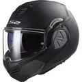 LS2 Motorrad Helm Gr. M Advant Solid FF906 Klapphelm Sonnenblende schwarz matt