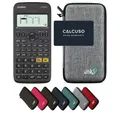 CASIO Taschenrechner fx-82DE X ClassWiz inkl. WYNGS Schutztasche Hellgrau