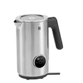 WMF Lumero Design-Milchaufschäumer elektrisch, Frappe Mixer, 100-250 ml, Touch-Display, LED-Licht, 500 Watt, für Milchschaum heiß und kalt, heiße Milch, Milcherwärmer, edelstahl matt