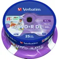 Verbatim DVD+R, Double Layer, 8x, 8.5GB, 25er Spindel (25x) (43667)