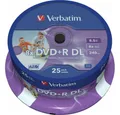 Verbatim DVD-Rohling Verbatim DVD+R DL 8,5 GB, 25 Stück Rohlinge., CO2-neutraler Versand