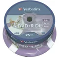 Verbatim DVD-Rohling Verbatim 43667 DVD+R DL Rohling 8.5 GB 25 St. Spindel Bedruckbar