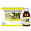 alfavet ReConvales Artrin, Tonikum 3 x 90ml, für Knochen und Gelenke von Katze und Hund, Nahrungsergänzung mit Omega-3-Fettsäuren