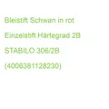 Bleistift Schwan in rot Einzelstift Härtegrad 2B STABILO 306/2B (4006381128230)