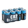 ABSINA 8X CR2 Batterie 3V Lithium für Kamera, Fotoapparat & vieles mehr - CR2 3V Batterie auslaufsicher & mit Langer Haltbarkeit - Kamera Batterien - CR2-Batterie
