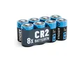ABSINA 8x CR2 3V Lithium Batterie für Kamera, Fotoapparat, auslaufsicher Batterie, (1 St)