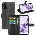betterfon Handyhülle Kompatibel mit Motorola Moto G13 / G23 | Premium Qualität TPU Klapphülle mit Kartenfächern | Magnetverschluss Handyhülle | Schwarz