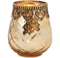 Orlob Teelichthalter Windlicht Marokko 10,5cm gold