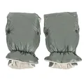 My junior® Lunar Handmuff Handwärmer Kinderwagen | Innenseite aus kuscheligem Fleece | universelle Passform für Kinderwagen, Buggy - Morningdew Green