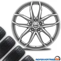 4x Alu Ganzjahresreifen Kompletträder für Seat Leon Reifen 205/55R16 Goodyear