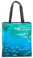 LUCKYWEATHER Shopper Einkaufstasche Twin Double Bag Damen Motiv Monet WATER LILIES (Seerosen) I Shopping Bag wasserabweisend I Einkaufs/Tragetasche ideal als Geschenk für Frauen