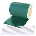 Plantiflex Sichtschutz Rolle 35m Blickdicht PVC Zaunfolie Windschutz für Doppelstabmatten Zaun (Grün)