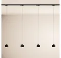 s.luce Pendelleuchte Beam LED 1-Phase-Schiene 200cm Esszimmerlampe Endeinspeiser Schwarz, Warmweiß