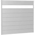 Biohort Sichtschutz, Silber, Metall, Kunststoff, 194x182x4.4 cm, Sonnen- & Sichtschutz, Sichtschutz Garten, Paravents outdoor