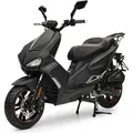 Motorroller BAD s Mattschwarz 125ccm Sportlich Scooter Kraftradtrad