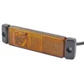 HELLA 2PS 008 645-011 Seitenmarkierungsleuchte - LED - 12V - Anbau - Lichtscheibenfarbe: gelb - LED-