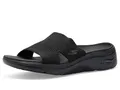 Skechers GO WALK ARCH FIT 2.0 SANDAL, Damen Sandale, Black,