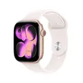 Apple Watch Series 11 GPS 46mm Rose Gold Aluminium Gehäuse mit Sport Band (light blush) - M/L