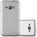 Cadorabo Hülle für Samsung Galaxy J1 2016 Schutzhülle in Silber Hard Case Handy Hülle Etui