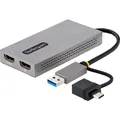 StarTech com 107B-USB-HDMI, USB Typ-A, USB Typ-C, HDMI-Ausgang, 3840 x 2160 Pixel (USB Typ-C, USB-A, 10 cm) (107B-USB-HDMI)