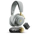 SteelSeries Arctis Nova Elite - Salbei & Gold - Hi-Res Wireless-Headset – 96 kHz/24 Bit – Carbonfaser – ANC – KI-Geräuschunterdrückung – App – 2,4 GHz + BT – Multi-Source-Mix – OmniPlay PC+PS+Xbox