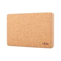 Bodhi Yoga Block Flach | Yogablock aus Kork | Zubehör für Yoga & Pilates | 100% Natürliche Yogaplatte | Langlebiger Schulterstandblock | Yogaklotz für Anfänger & Fortgeschrittene
