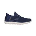 Skechers für Herren. 232457 Slip-ins: Gipfel - Hochgebirgsmarine (41), Stoff, 3 bis 5 cm, Schnürsenkel, Lässig