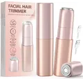 Gesichtshaarentferner für Frauen mit 1 Ersatzkopf: Aufladbarer Mini Rasierer für Damen, iFanzeTech Gesichtsrasierer Frauen für Schnelle und Sanfte Rasur,Oberlippe,Kinn und Wangen, für Unterwegs