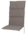 Sun Garden Hochlehnerauflage Hochlehner Carla 50318-625 taupe 118x49x4 cm Sun Garden, (1 St), Halteband verstellbar mit Bindebändern