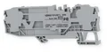 Wago 2006-1681/1000-434 2-Leiter-Sicherungsklemme für Kfz-Flachsicherungen, Prüfmöglichkeit, Defektanzeige, 24 V, 6 mm², grau