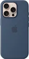 Apple - Hintere Abdeckung für Mobiltelefon - kompatibel mit MagSafe - Silikon - Denim - für iPhone 16 Pro (MYYK3ZM/A)