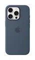 Apple Original iPhone 16 Pro Silikon Case mit MagSafe - Denim