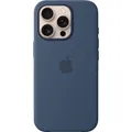 Apple Silikon Case mit MagSafe Handyhülle Backcover Denim für iPhone 16 Pro