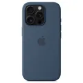 Silikon-Case MagSafe für das Apple iPhone 16 Pro - Denim