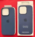 Original Apple Silikon Case MagSafe iPhone 16 Pro Blau Denim MYYK3ZM/A Neu Offen
