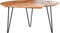 Couchtisch GUTMANN FACTORY "Yankee", schwarz (natur, schwarz), B:90cm H:44cm T:90cm, Tische, Couchtisch, mit schönem Weltkarten Druck