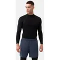 DANISH ENDURANCE Langarmshirt Compression LS (2-St) Herren Kompressions-Langarm, Atmungsaktiv & Schnelltrocknend schwarz XL