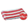 meiko Textil GmbH Meiko Universal Reinigungskissen aus Microfaser, Microfaserkissen für eine schnelle und umfassende Sauberkeit, 1 Packung = 5 Stück, Farbe: weiß/rot 921330-001-3
